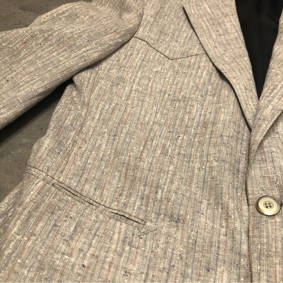 Pagano West gray western sport coat blazer suit cowboy vintage - Picture 9 of 11